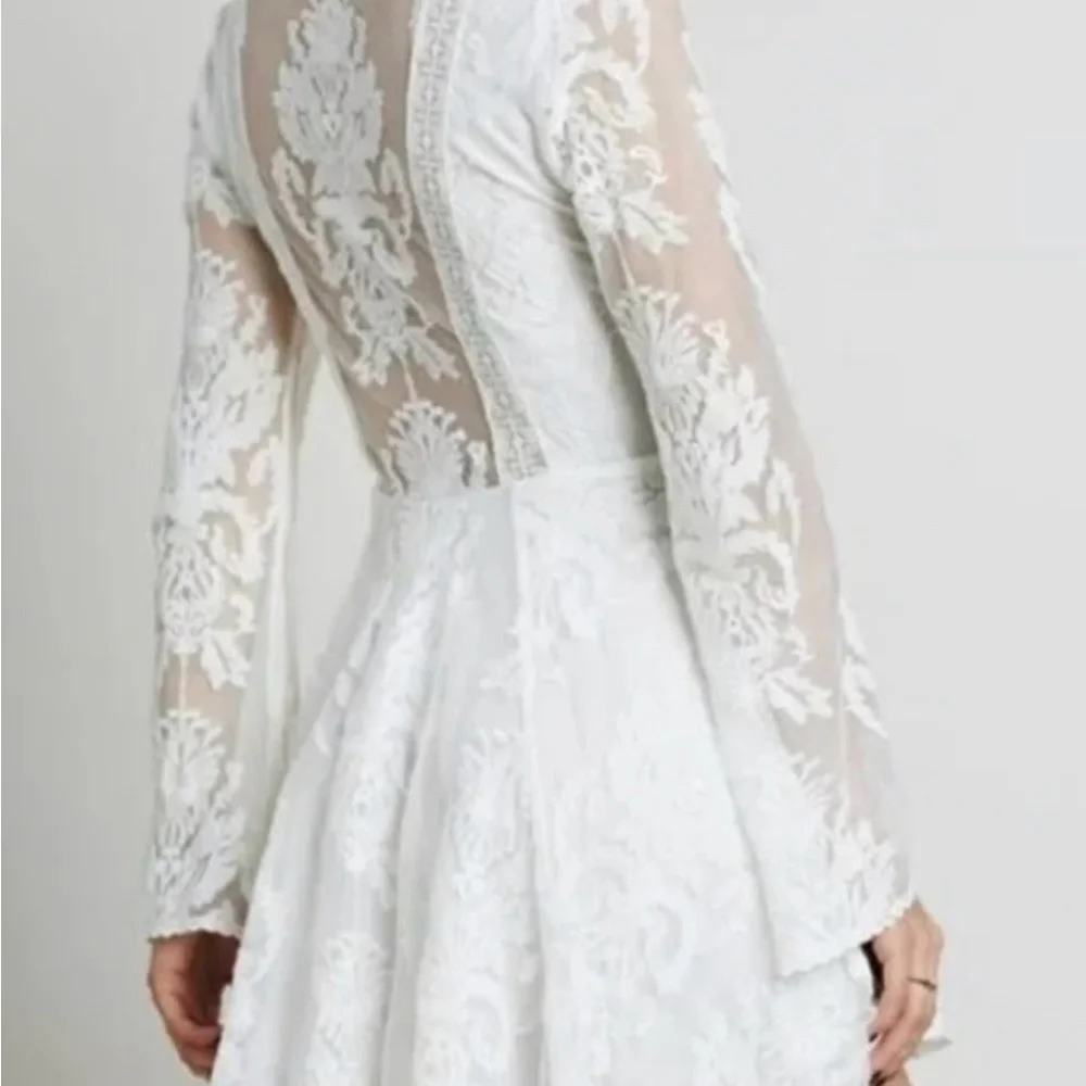 Free People Reign Over Me Lace Dress  Cream  Small - Picture 3 of 11